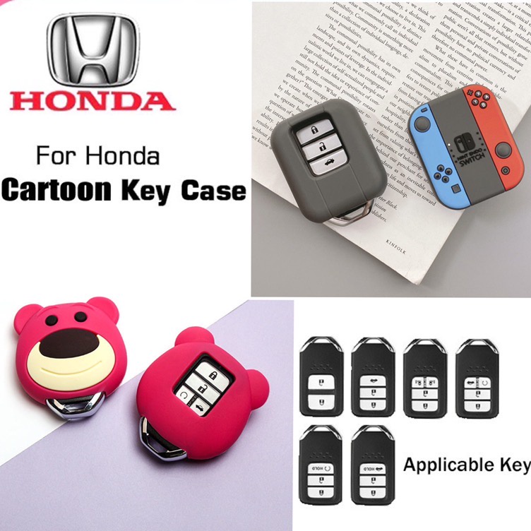 Móc Khóa Hình Gấu Và Dâu Tây Dễ Thương Cho Honda Civic Accord XRV HRV CRV