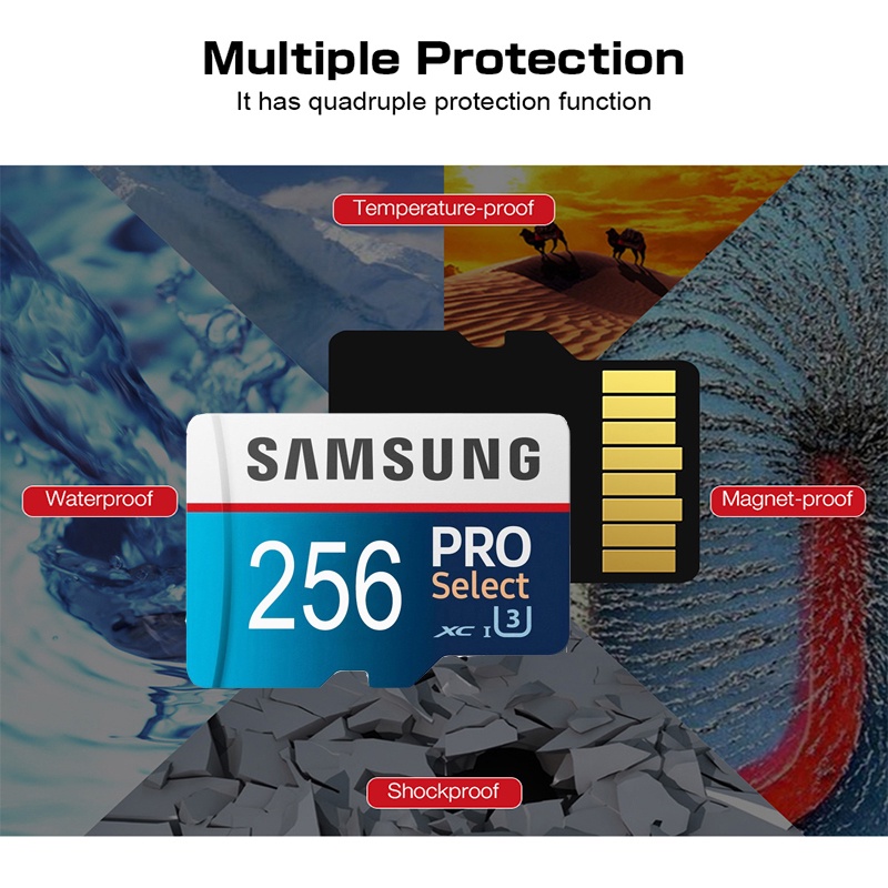 Thẻ Nhớ Samsung Micro sd TF 1TB 512GB 256GB 128GB Class 10 Tốc Độ Cao