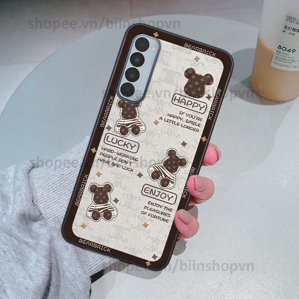 Ốp Oppo Reno4 / Reno4 Pro / Reno 4 hình gấu bear brick đẹp độc lạ, thời trang, cá tính