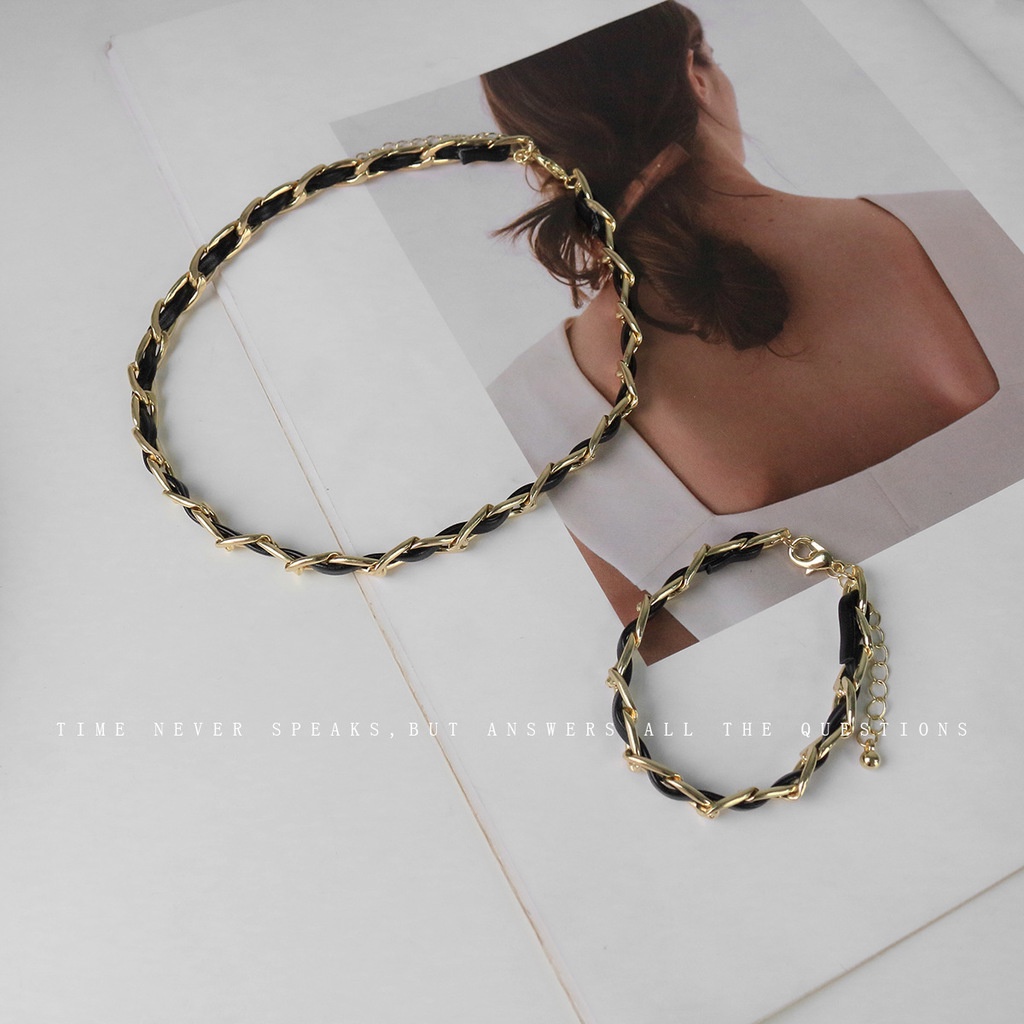 Vòng Cổ Bằng Da Phong Cách Hiphop Thời Trang Cho Nữ