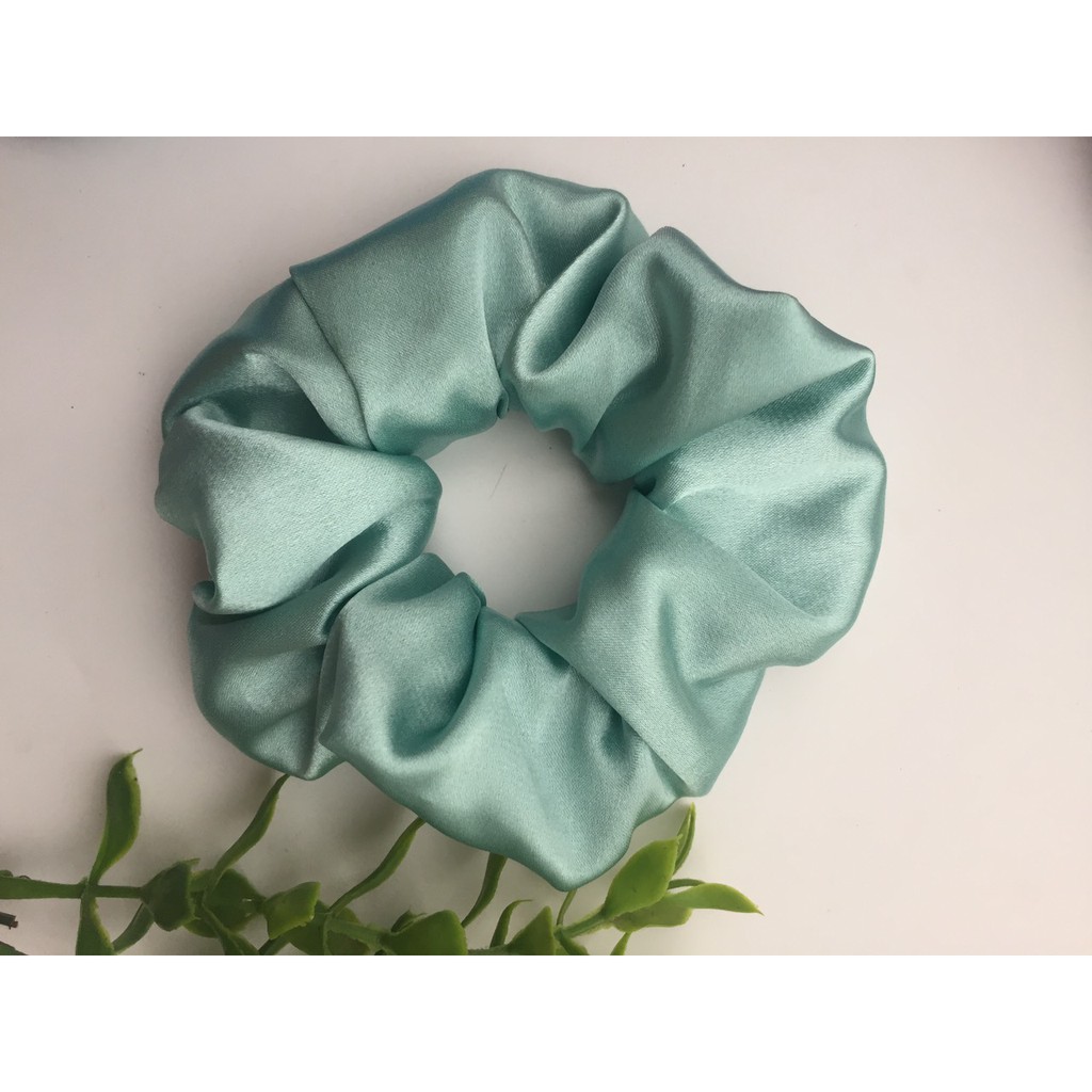 [Mã FAJUNE06 giảm 6k đơn 50k] cột tóc vải scrunchies buộc tóc vải trơn bóng loại đẹp hot trend (B3)