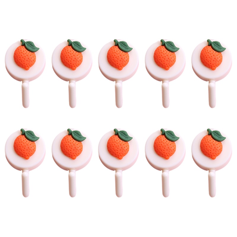 Bộ 10 Móc Treo Dán Tường Siêu Dính Họa Tiết Hoạt Hình Dễ Thương