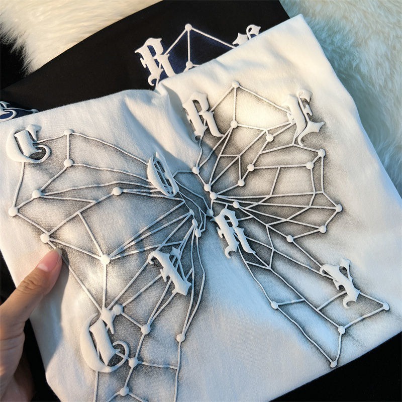 NRVP Áo Thun Mùa Hè Tay Cộc Oversize In Họa Tiết Phong Cách Hàn Quốc Cho Nam / Nữ