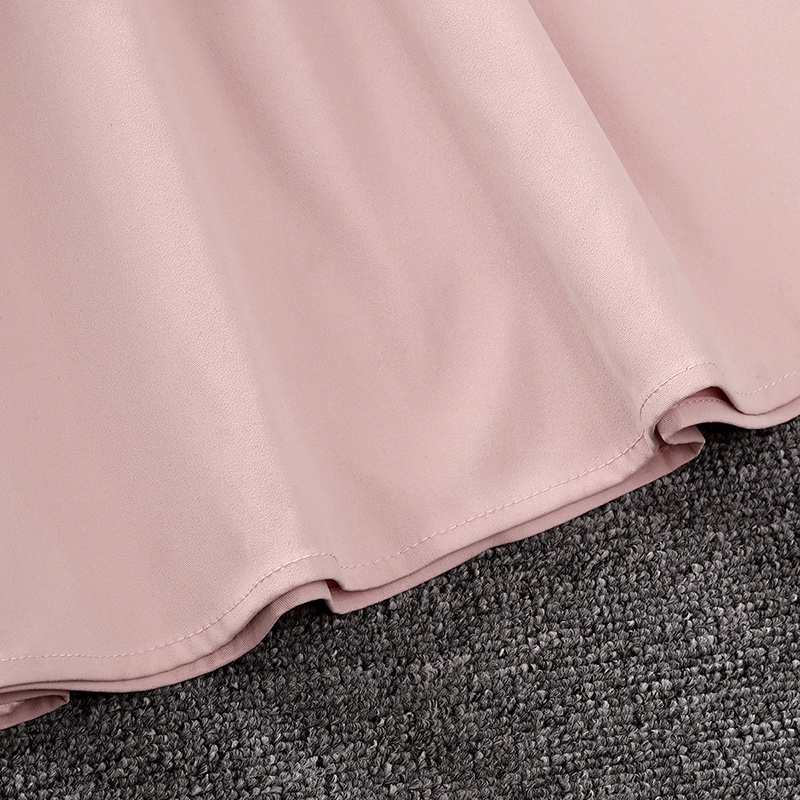 Đầm sơ mi SIYYIS tay dài thiết kế cài nút màu trắng hồng phong cách Hàn Quốc xinh xắn cho bé gái 8-12 tuổi