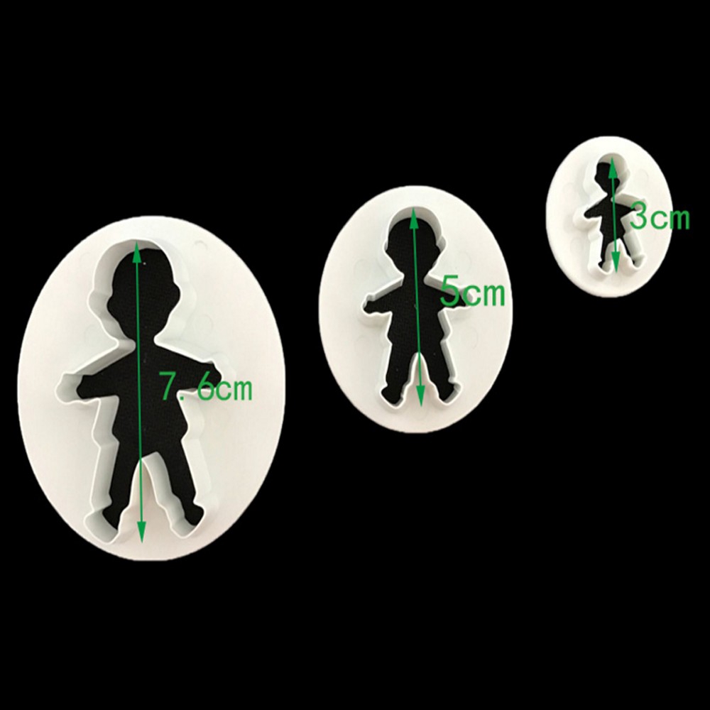 CONOPERY Bộ 2/3/4 khuôn tạo hình bánh dễ thương