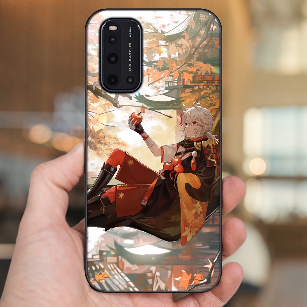 Ốp lưng Vivo V19 viền đen in hình Kazuha Genshin Impact