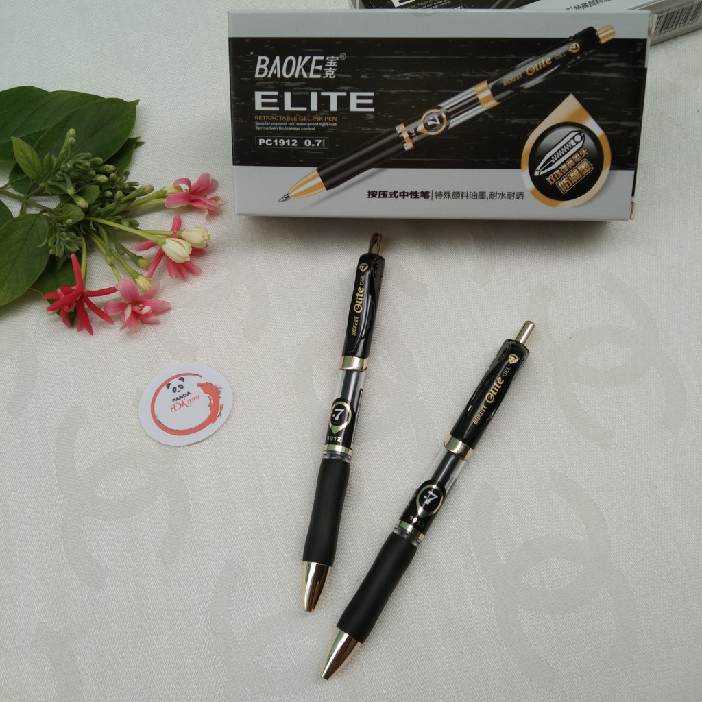 Bút Gel Hoàng Kim Giáp ELITE Ngòi 0.7 mm Tập Viết Chữ Hán Luyện Viết Tiếng Trung Nhật Hàn MS1912