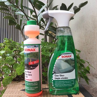 Combo Sản Phẩm, Nước Rửa Kính Và Nước Lau Kính - SoNax