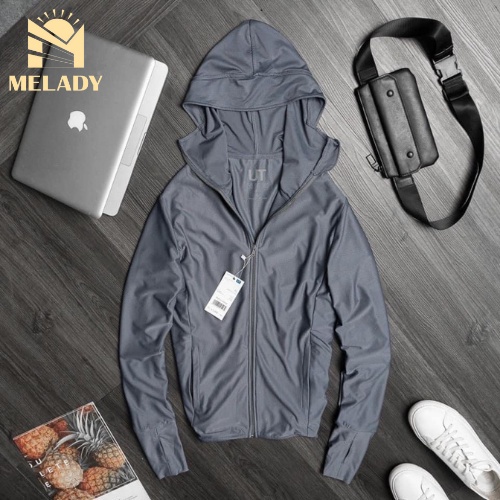 Áo khoác chống nắng 2 lớp dày dặn dành cho nam chống tia UV có mũ trùm mềm mại, thoáng mát, thông hơi