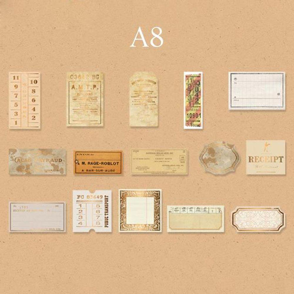 Nhãn Dán Đồng Cổ Điển Sáng Tạo Trang Trí Sổ Tay DIY