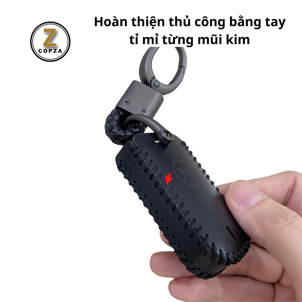 Bao da chìa khóa smartkey copza dành cho xe yamaha freego janus latte - ảnh sản phẩm 4