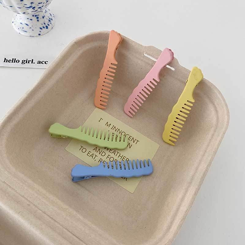 Kẹp Tóc Hình Lược Màu Sắc Ngọt Ngào Thời Trang Cho Nữ