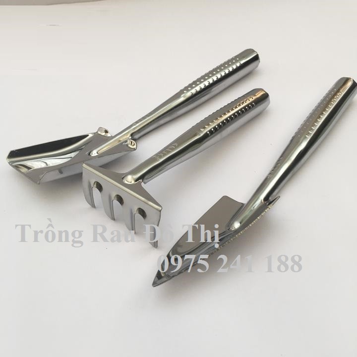 Bộ dụng cụ làm vườn cầm tay 3 món bằng inox