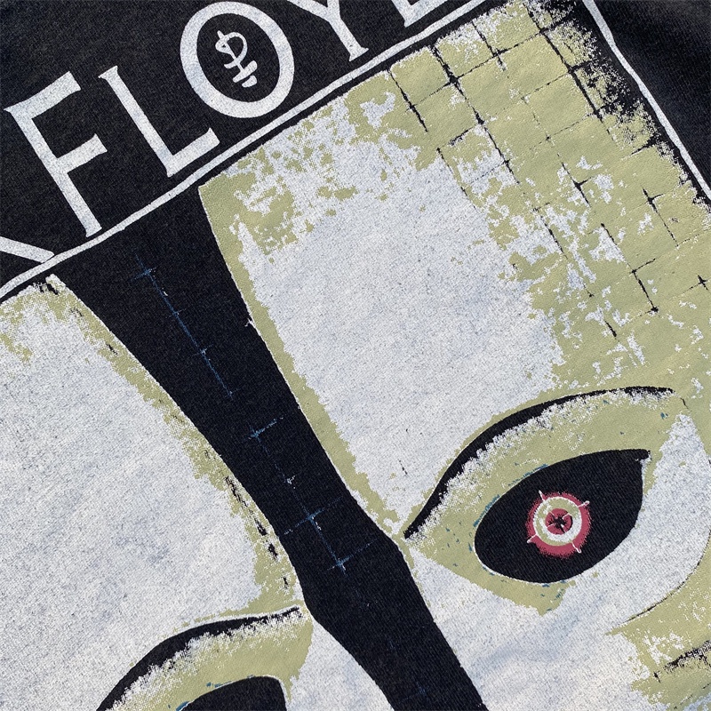 Áo Thun Cotton Tay Ngắn In Chữ Pink floyd Thời Trang Dành Cho Cặp Đôi