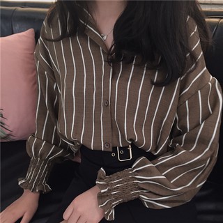 (ORDER) Áo sơ mi sọc tay bo
