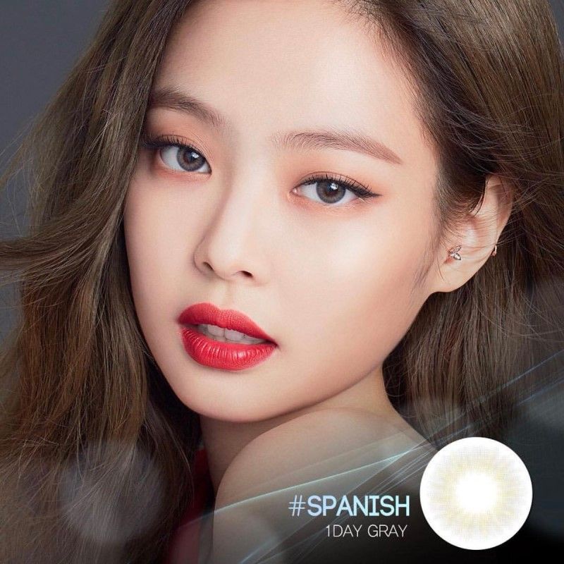 [Lens 1 Ngày] Áp Tròng SPANISH GRAY - OLENS KOREA - Lens Ẩm Cao Áp Tròng Không Viền Tự Nhiên, Phù Hợp Cho Mắt Nhạy Cảm