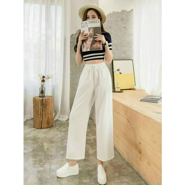 Quần đũi suông size 40-60kg có 3 màu đen,trắng,be