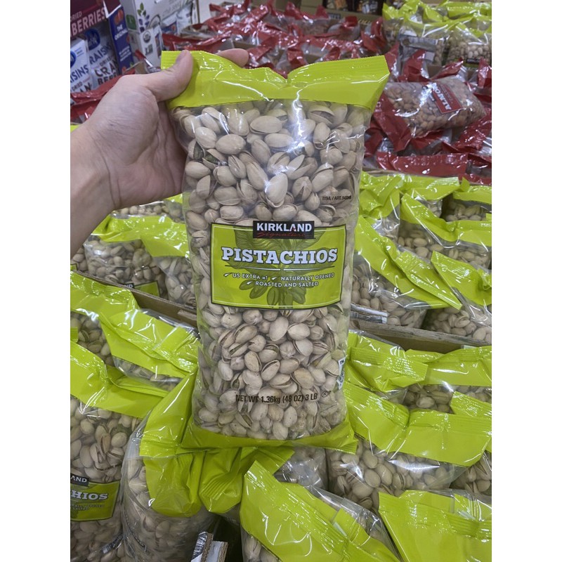 Hạt dẻ cười Pistachios Kirkland bịch 1.36kg hàng mỹ