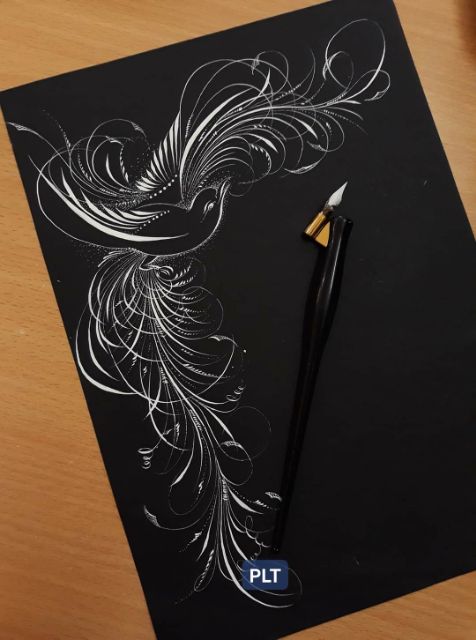 Mực trắng, màu viết calligraphy 30ml
