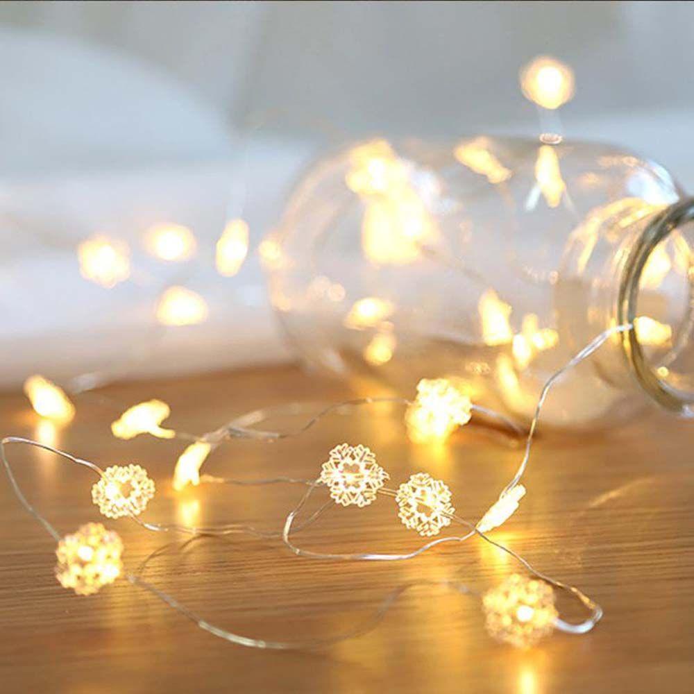 Pinou Dây Đèn Led 2m 20 Bóng Hình Ông Già Noel Bông Tuyết Tuần Lộc