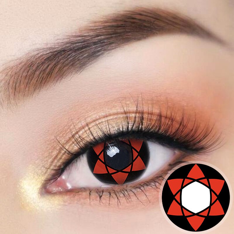 Genshin Impact Hu Tao Red Yellow Contacts Cosplay Contacts