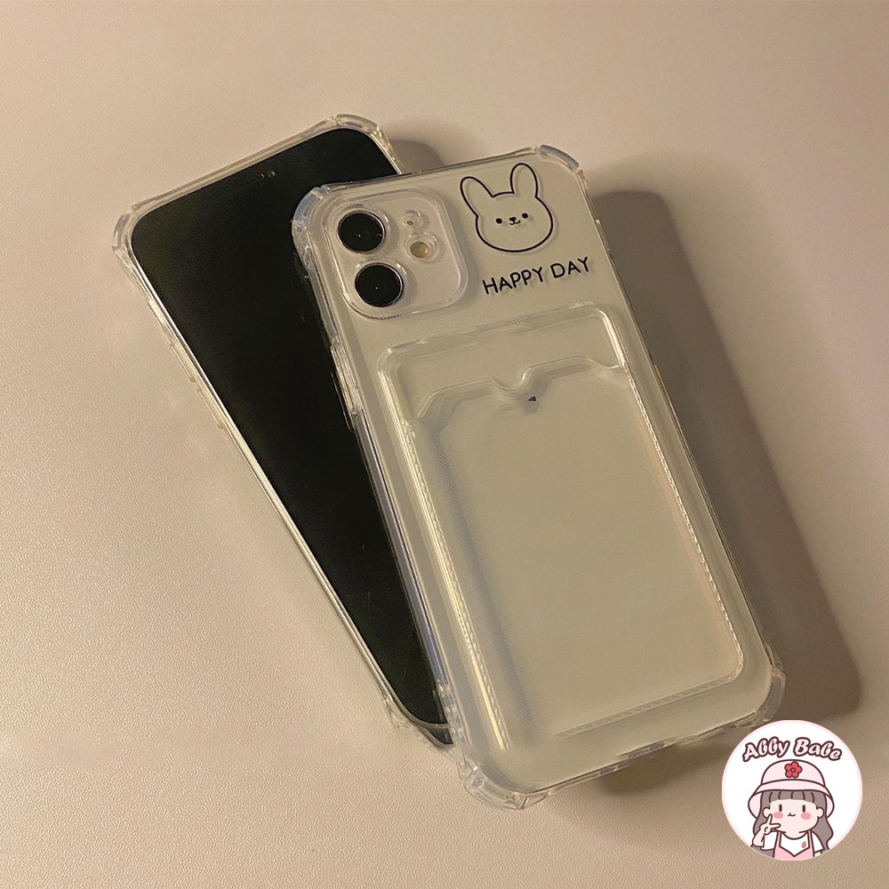 Ốp Điện Thoại Bằng TPU Mềm Trong Suốt Chống Sốc Có Ngăn Đựng Thẻ Cho IP 13 12 11 Pro Max X XS XR 8 7 Plus