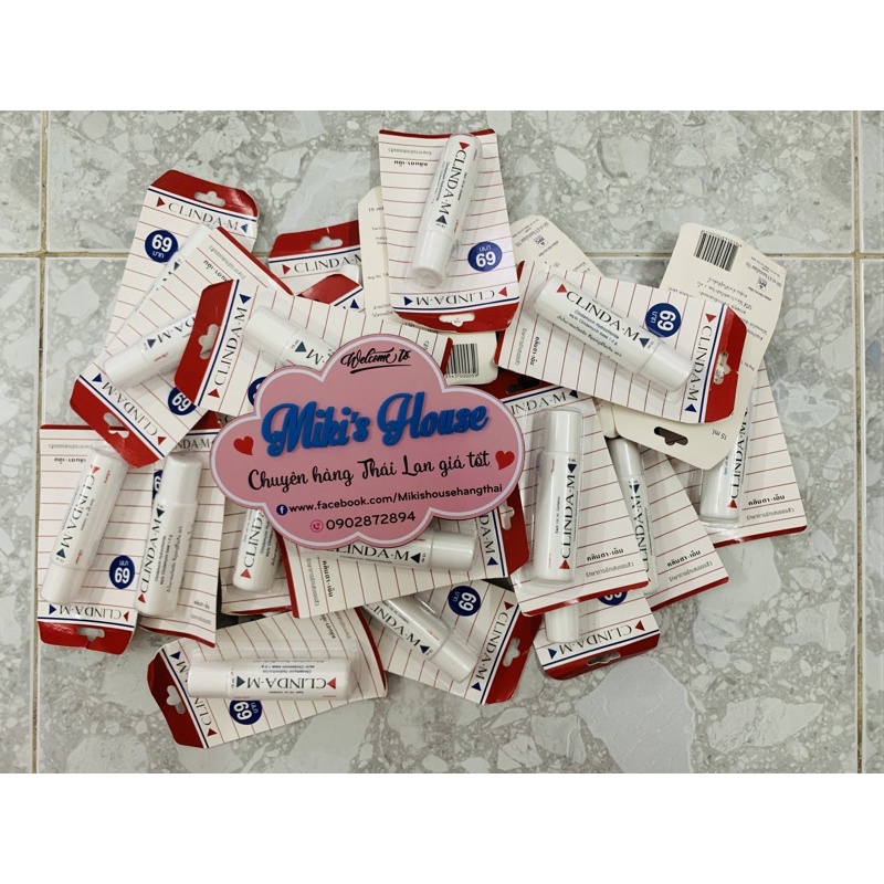 GEL CHẤM HỖ TRỢ GIẢM MỤN CLINDA-M THÁI LAN 15GR (HÀNG CHUẨN) DATE 2024