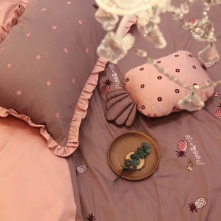 SET CHĂN GA GỐI COTTON LỤA THÊU CAO CẤP