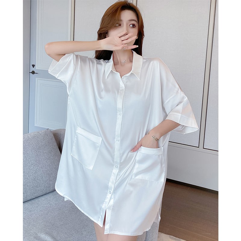 đồ ngủ Lụa Lạnh Mỏng Dáng Dài 2021 Thời Trang Xuân Hè Quyến Rũ Cho Nữ # 646 | BigBuy360 - bigbuy360.vn