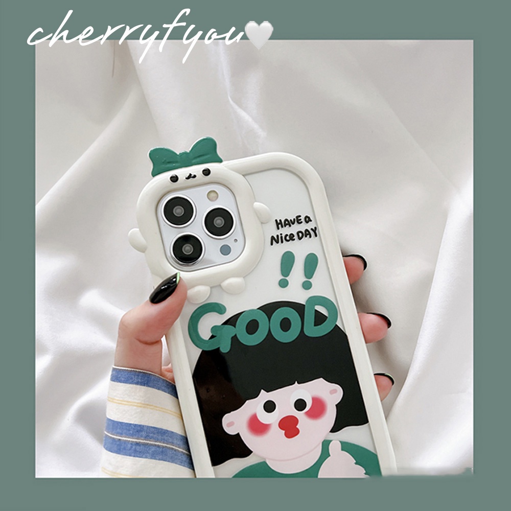 Ốp Điện Thoại TPU Mềm Trong Suốt Chống Nước Hình Cô Gái 3D Cho IPhone 14 13 12 11 Pro Max XS XR 8 7 Plus
