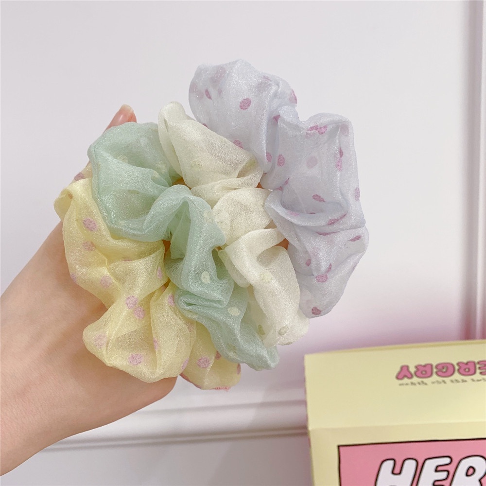 [4 mẫu hot BT17] Dây buộc tóc nơ cột tóc voan ren xinh kiểu hàn quốc.