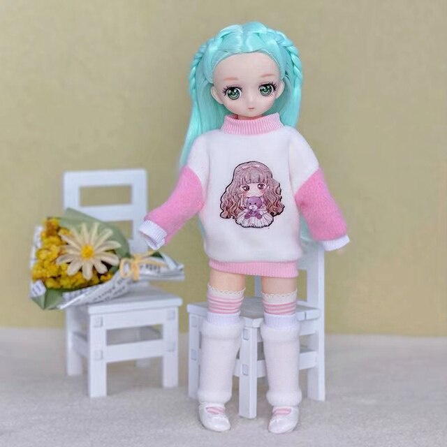 Búp Bê Baboliy Cao 30cm 23 Khớp Mắt 3D Anime Lấp Lánh Dễ Thương