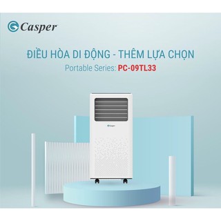 Máy lạnh di động Casper PC-09TL33 (1.0 HP) (Miễn phí giao tại HCM-ngoài tỉnh liên hệ shop)