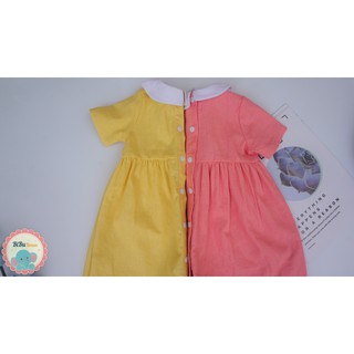 Đầm babydoll linen cổ Peter Pan