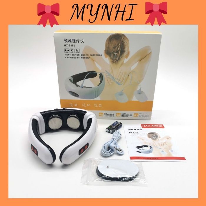 Máy massage cổ vai gáy MYNHI Ailuen ALE-10 &amp; YC-501D chính hãng [giảm đau cổ vai gáy]