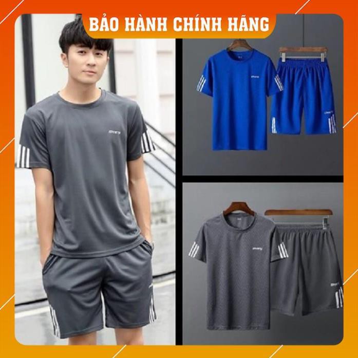 ⚡️Mặc Là SANG⚡️ Bộ Thể Thao Nam phối sọc nhiều màu vải thun lưới mè thoáng mát, SÉT ĐỒ ÁO QUẦN ĐÙI LỮNG MẶC ( SPROT )