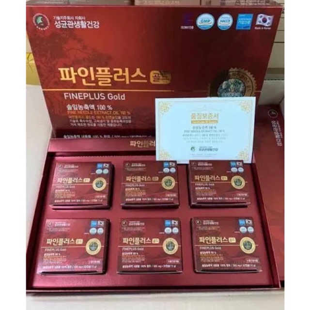 [HÀNG MỚI VỀ ]Viên Uống Thông Đỏ Fineplus Gold Cao Cấp Hàn Quốc, Hộp 180 Viên [ Hàng Mới Về ]