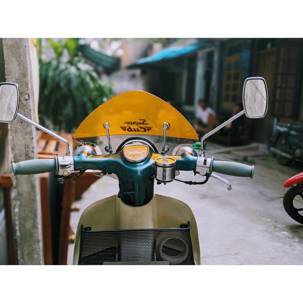 Kính chắn gió xe cub đèn tròn Mikasa