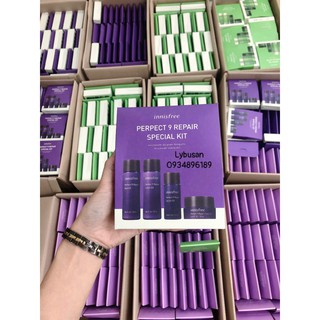 Bộ Dưỡng Dùng Thử Chống Lão Hóa Da Innisfree Perfect 9 Repair Special Kit