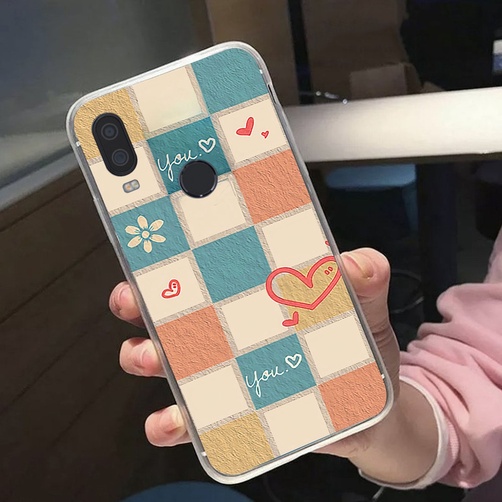 Ốp Vsmart Active 1 / Active 1 Plus / Active 1+ caro trái tim cá tính, thời trang siêu đẹp, siêu phong cách