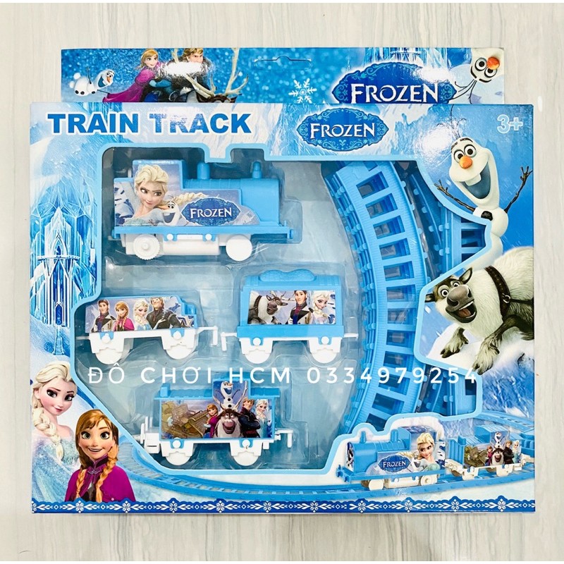[NHIỀU MẪU] Hộp đồ chơi đường ray xe lửa tàu hỏa Thomas, Hello Kitty, Frozen, Avengers, Chó cứu hộ, spider man cho bé