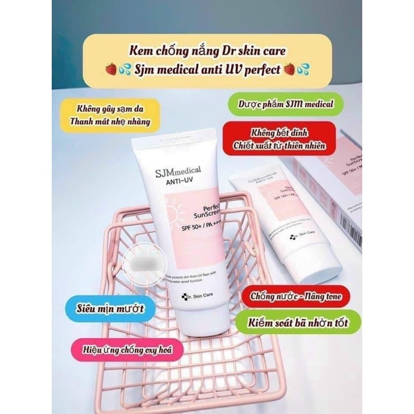 Kem Chống Nắng Da Mặt SJM medical Hàn Quốc SPF50+/PA++++