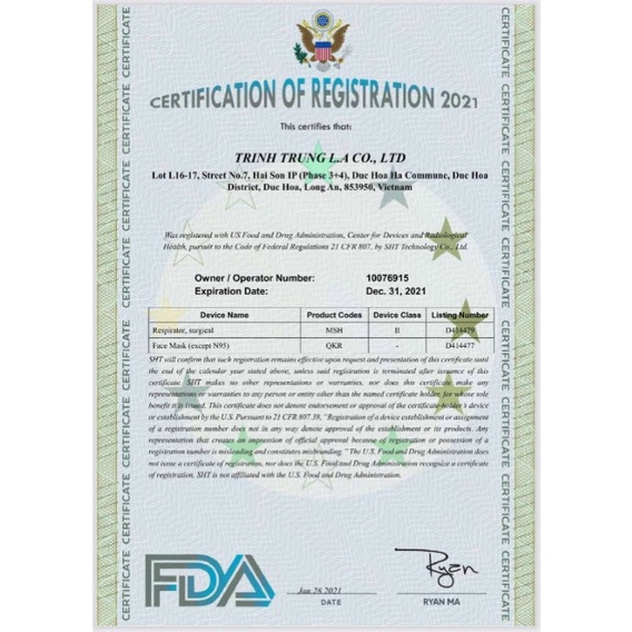 ✅Hộp 10 cái khẩu trang y tế kf94 - TTCare chính hãng màu Xanh dương đậm