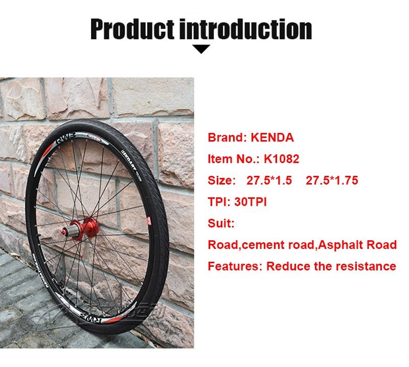 Lốp Xe Đạp Leo Núi KENDA K1082 27.5 * 1.75 * 1.5 27.5er Siêu Nhẹ Tốc Độ Cao