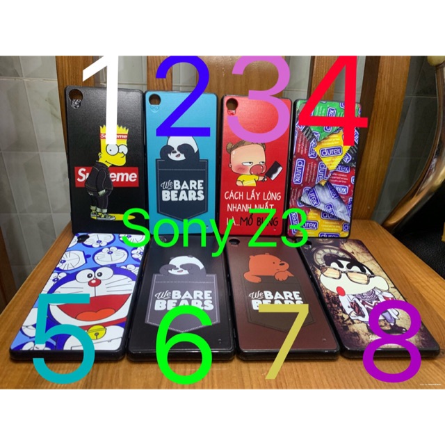 Ốp Sony Z3 dẻo in hình kute