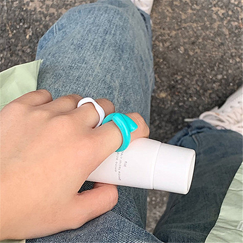 Nhẫn Đeo Tay Kim Loại Phong Cách Hàn Quốc Cho Nam Và Nữ