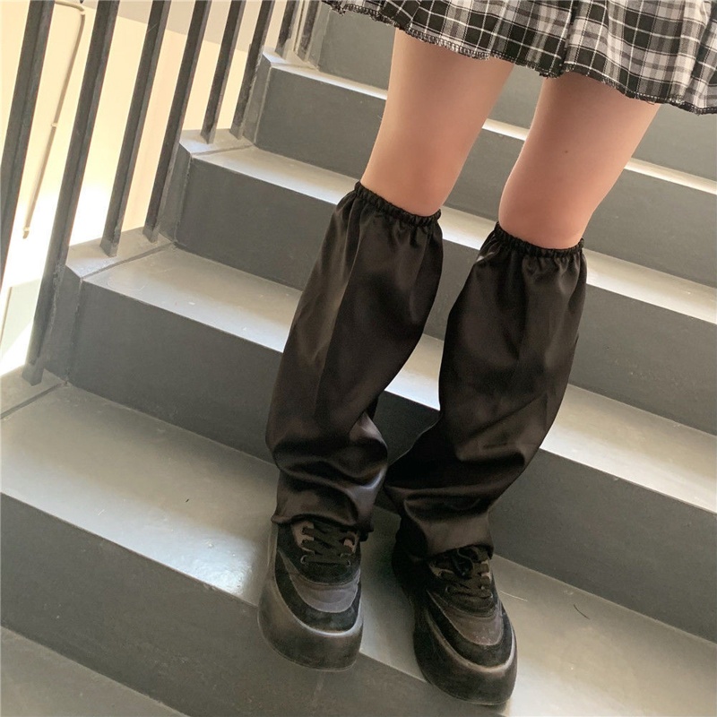 Xixi Vớ Ống Chân Giữ Ấm Đầu Gối Có Khóa Cài Tháo Lắp Nhanh Phong Cách Punk Gothic Harajuku Cho Nữ