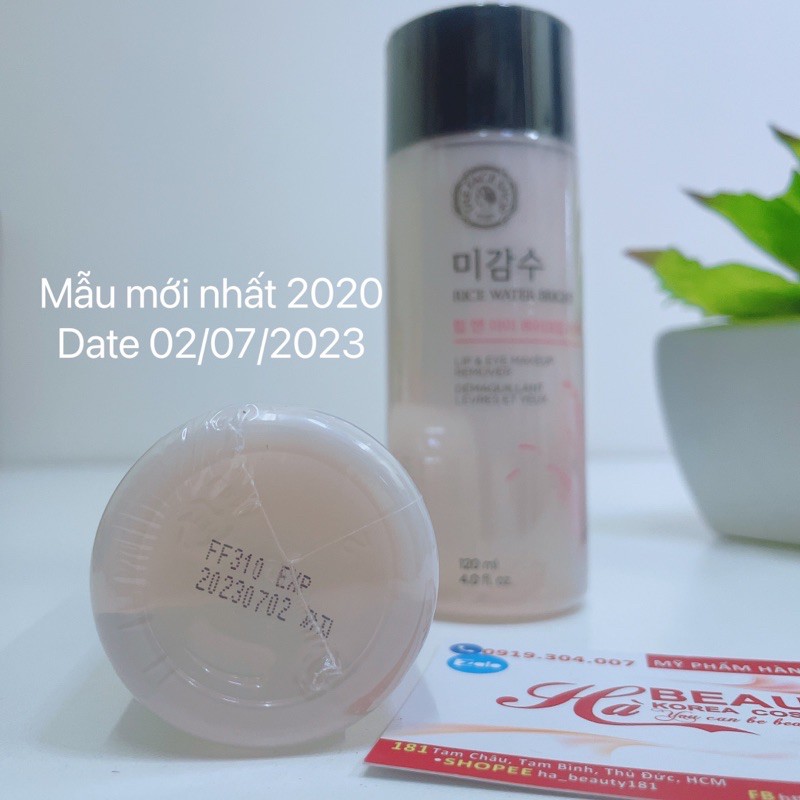 (AUTH_Korea)Nước Tẩy Trang dưỡng da Lip & Eyes RICE The Face Shop | BigBuy360 - bigbuy360.vn