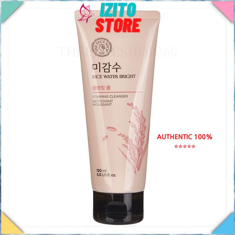 Sữa rửa mặt [Sạch 100%-Hàng Auth] Sữa rửa mặt gạo hàn quốc The face shop