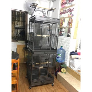 Lồng vẹt 2 tầng mẫu mới